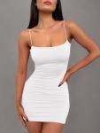 LILLUSORY Women's Backless Mini Bodycon Party Dress