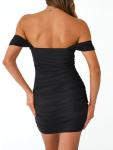 Chic Off The Shoulder Bodycon Mini Dress
