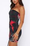 Floral Strapless Mini Dress for Party Nights