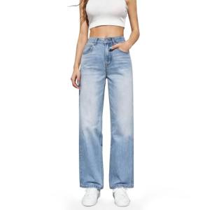 High Waist Tummy Control Baggy Jeans for Women