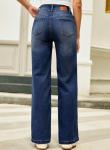 High Waisted Stretchy Wide Leg Women's Jeans