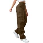 Curvy Women Cargo Pants,Plus Size Cargo Pants for Women Elastic Waist Hiking Pant Baggy Wide Leg Stretchy Y2K Streetwear High Waisted Athletic Trouser with Multi-Pockets Fashion Clothing 2026