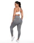 NORMOV Seamless Workout Butt Lifting Leggings - Booty Scrunch Gym Leggings for Women(AB Grey,M)