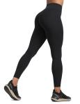 High-Waisted Booty Scrunch Yoga Leggings - Black