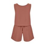 Womens 2 Piece Outfits Trendy Shorts Sets Summer Crew Neck Sleeveless Tank Top and Bottom Matching Beach Vacation Clothes Plus Size Pant Suits for Curvy Women Loungewear Set Summer Reds Xxl