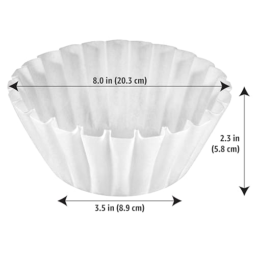Basket Coffee Filters for 8-12 Cup Makers, 200 Count