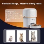 Yuposl Automatic Cat Feeder with Stainless Steel Bowl