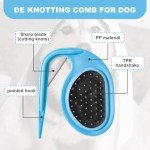 2-Pack Pet Grooming Brushes with Non-Slip Handle