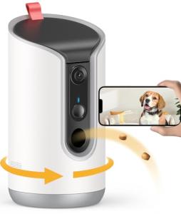 TKENPRO 360° Pet Camera with Treat Dispenser