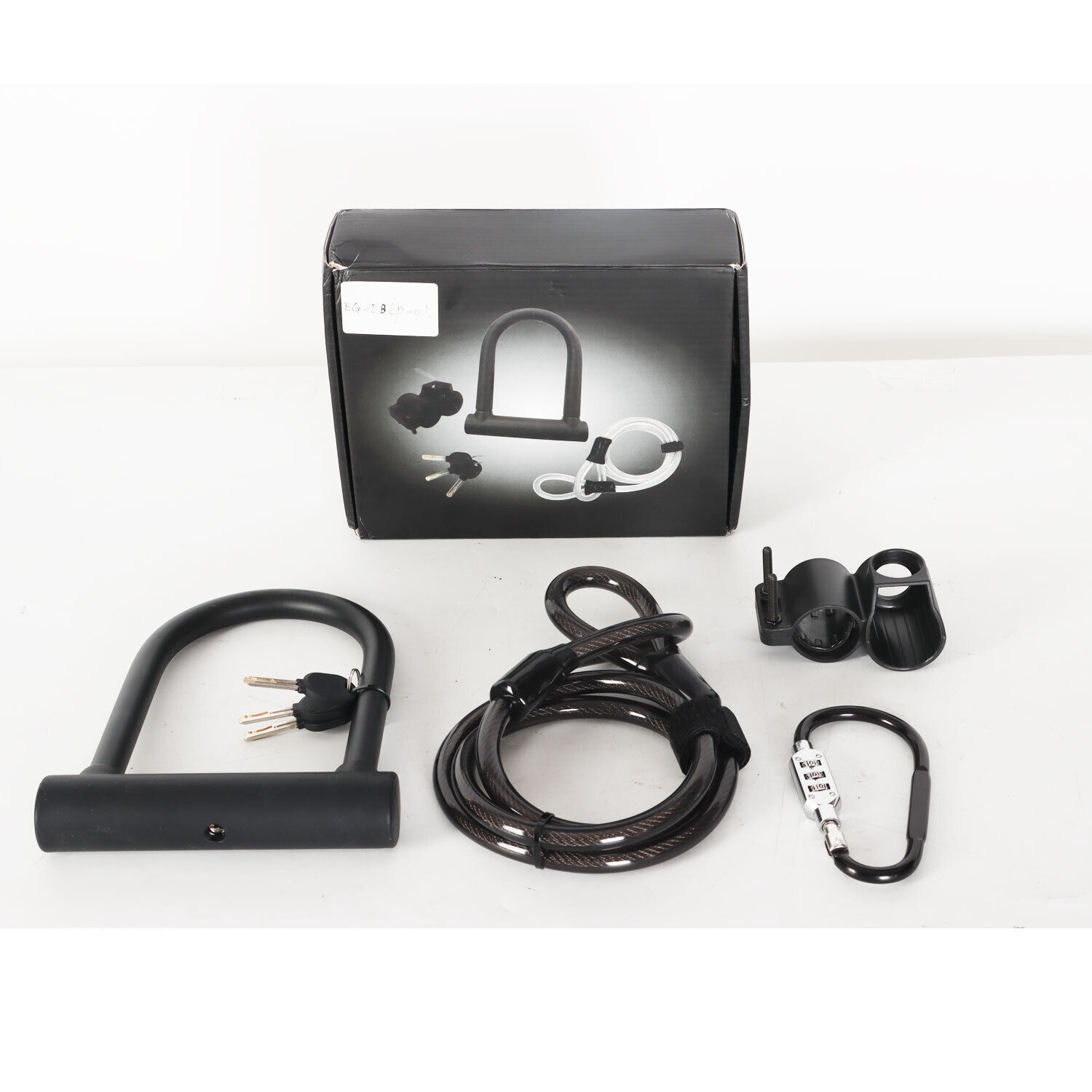 Heavy-Duty E-Bike U Lock with 4ft Chain