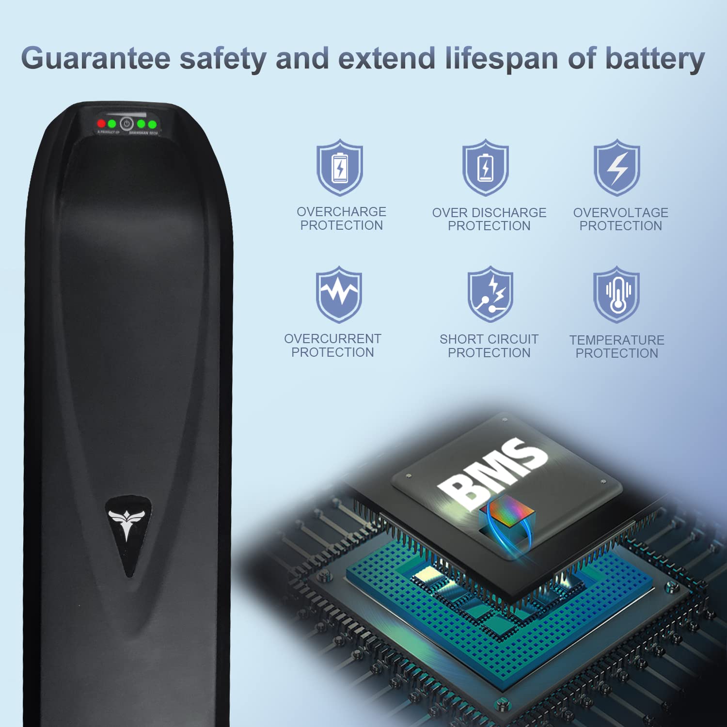 ENGWE 48V 13AH Li-ion Ebike Battery with Charger