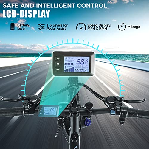 ANCHEER 500W Electric Mountain Bike - 50 Miles