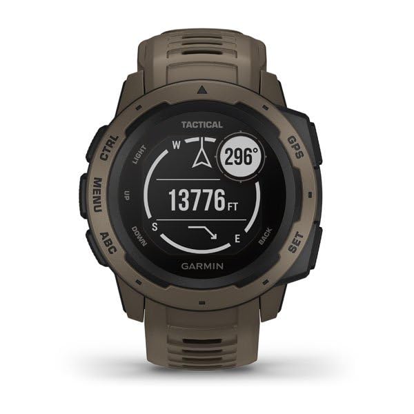 Garmin Instinct Tactical Outdoor Smartwatch - Coyote Tan
