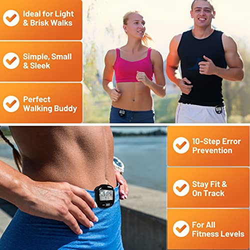 Clip-On 3D Pedometer with Calorie Counter