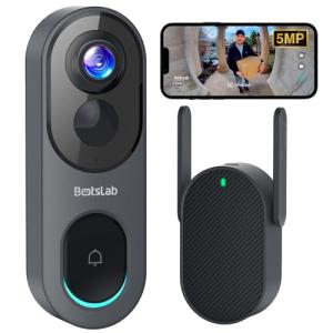 BOTSLAB 5MP Wireless Video Doorbell Camera