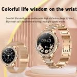 Luxury Gold Smartwatch with Heart Rate & Sleep Monitor