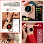 Women's Smartwatch with ECG and Health Features