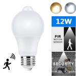 Smart Motion Sensor LED Bulb 12W E27