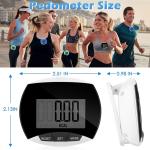 FUFU 9-Pack Clip-On Pedometer for Walking