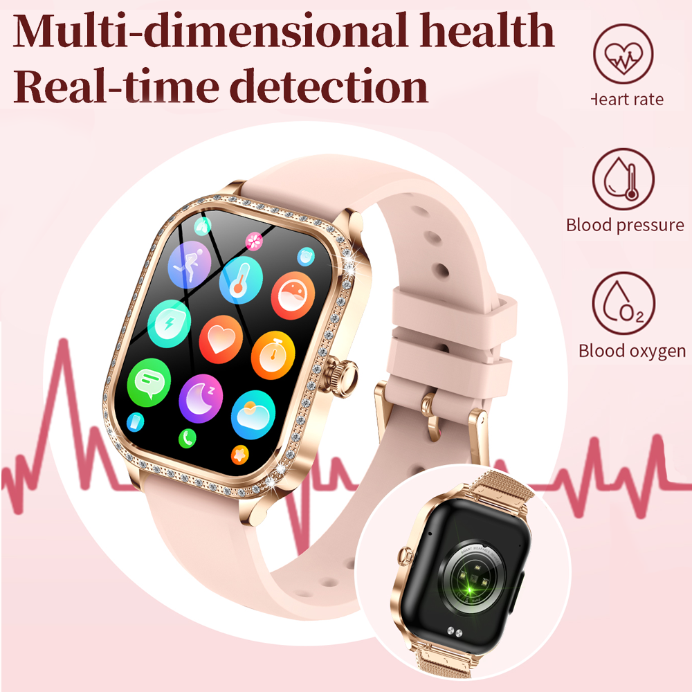 Luxury Women's Smartwatch with HD Display and Heart Rate