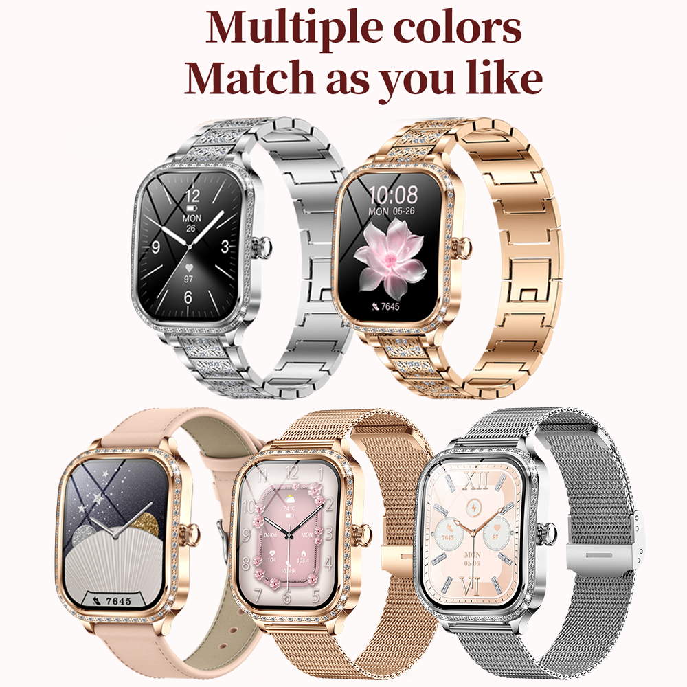 Luxury Women's Smartwatch with HD Display and Heart Rate
