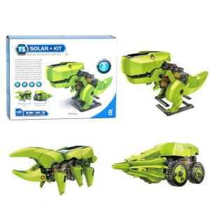 3-in-1 Solar Robot Dinosaur DIY Toy for Kids