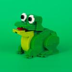 Interactive Mini Robot Frog Building Block Toy