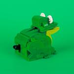 Interactive Mini Robot Frog Building Block Toy