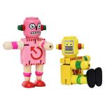 Colorful Wooden Robot Toys for Early Learning