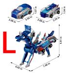 Magnetic Transforming Dinosaur Car Toy for Kids