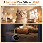 Smart Pet Camera with App, Auto Tracking & Alerts