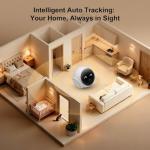 Indoor Robot Camera with 2-Way Talk and Night Vision