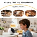 Indoor Robot Camera with 2-Way Talk and Night Vision