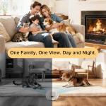 Indoor Robot Camera with 2-Way Talk and Night Vision