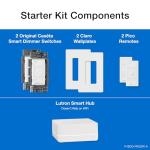 Lutron Caseta Smart Dimmer Switch Kit with Remotes