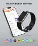 Smart Fitness Bracelet with Heart Rate and Sleep Tracker