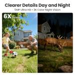 Wireless 5MP Solar Security Cameras - 4 Pack