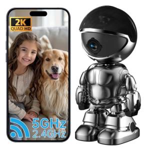 Chpuss 2K WiFi Indoor Pet Robot Camera