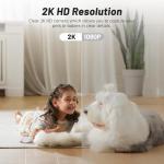 Seeborder Smart Light Bulb Security Camera 2K