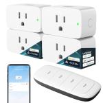 Linkind Smart Plug with Remote Control, 4 Pack