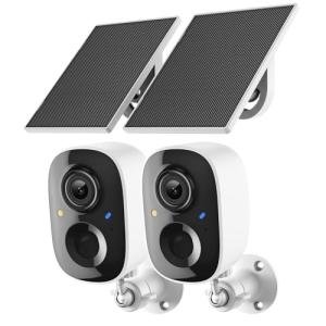 Wireless Solar 2K Security Cameras for Home