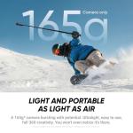 Insta360 X4 Air Replacement Lens Bundle - Lightweight 165g 8K 360 Camera, Invisible Selfie Stick, Replaceable Lenses, Shoot First & Frame Later, Built-in Wind Guard, Stabilization, AI-Powered App