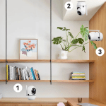 360° Smart Home Security Camera PTZ 2K 1620P AI Detection Night Vision Automatic Tracking Security Surveillance Baby Monitor