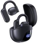 AI Translation Earbuds Real Time 164 Languages 80H Playtime Translator Ear Buds Audifonos Traductores Inglés Español Wireless Earphones Bluetooth AI Headphone for Travel Meeting Learning K08 Black