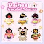 ENERGIZE LAB Eiliko Coral Pink - Your Tiny AI Charm Robot That Matches Every Daily Outfit, Fun Electronic Pendant Toys, for Couples and Best Friends.