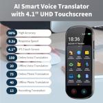 Language Translator Device No WiFi Needed, 2026 Upgraded AI Translator, 150+ Languages Instant Two Way Vioce Translator, Online/Offline/Recording/Photo/Text Translation for Business Learning Travel