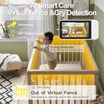 Ellie Baby Monitor with Camera and AI Features