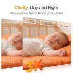 Monai Smart WiFi Baby Monitor - 3K HD Camera