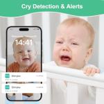 Simyke 1080P Smart Video Baby Monitor with App Control