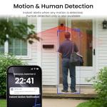 INFIYA 2K No Drill Home Security Cameras - 2 Pack